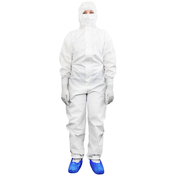 Antistat 600-5008E Anti-Static Coveralls Large White Disposable Cl...