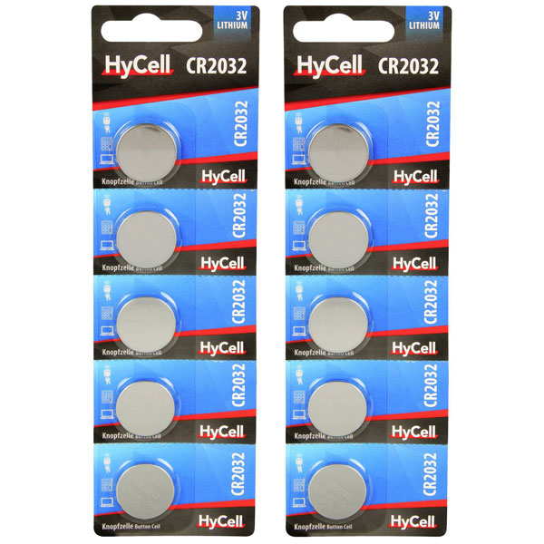 Ansmann 1516-0105-590 Button Cells Cr2032 3V 10 Pieces Lithium Non...