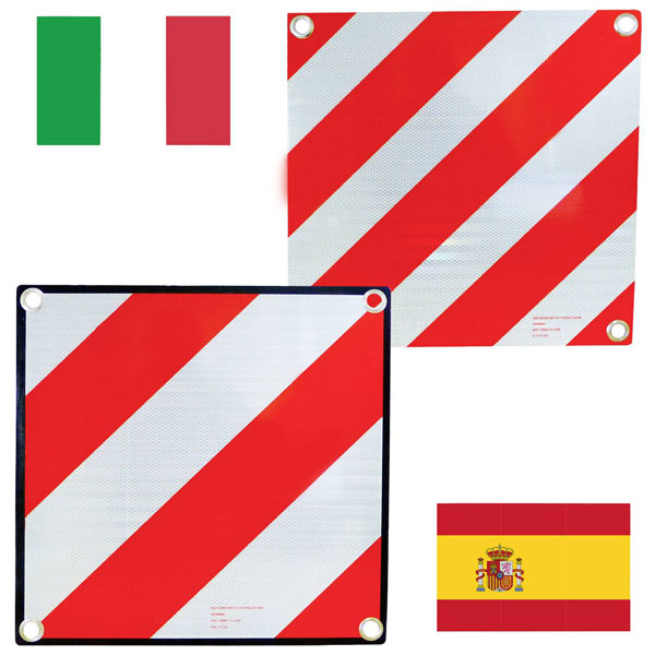 HP 25132 Warning Sign 50X50Cm Uv-Resistant Elastic Straps Cargo Se...