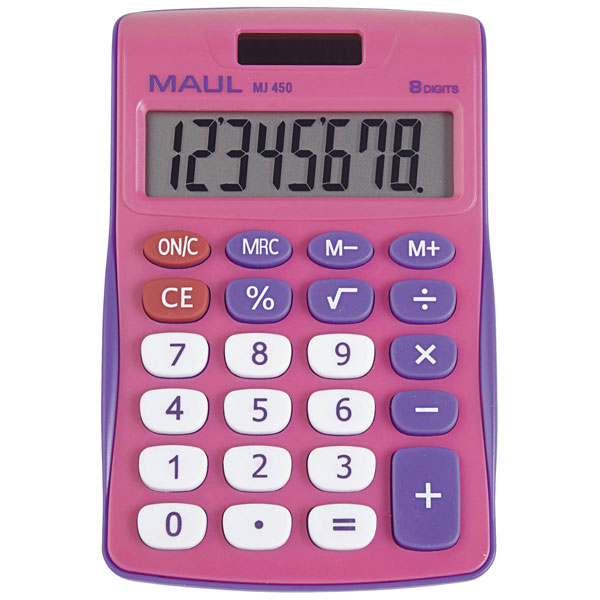 Maul 7265490 Mc 10 Desk Calculator Black 10 Digit Solar Battery 13...