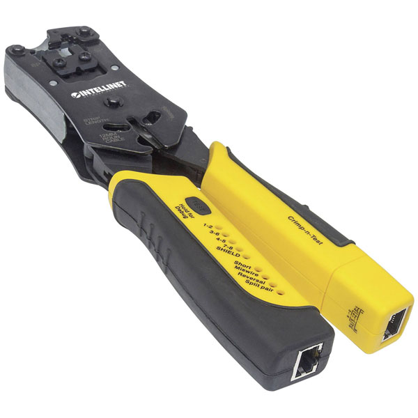 Intellinet 780124 Crimper Rj11 Rj12 RJ45Multi-Tool Ergonomic Handle