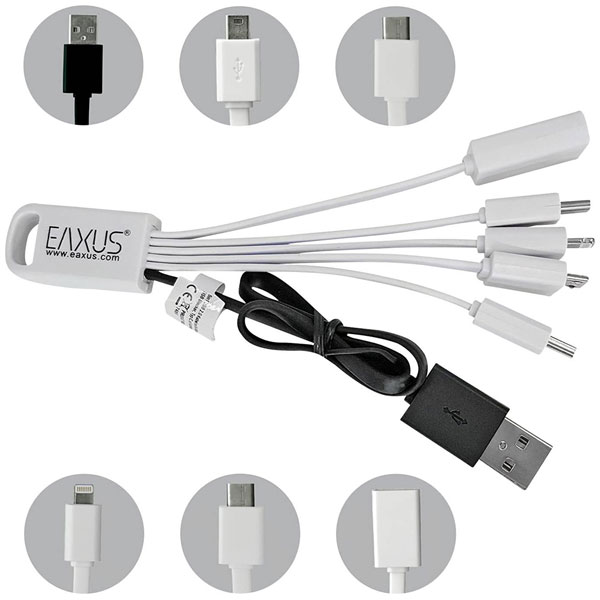 Eaxus 4260183015390 Charging Cable USB Mini Micro C 8-Pin Car 12V ...