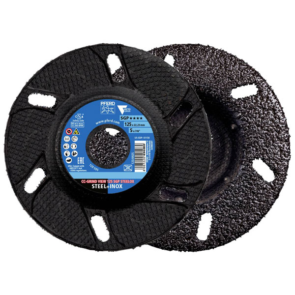 Pferd 64196126 Grinding Disc Set 125Mm For Stainless SteelWood