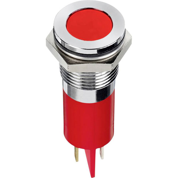 APEM Q22F1CXXW24E LED Indicator White Flush 150 mcd Industrial Pan...