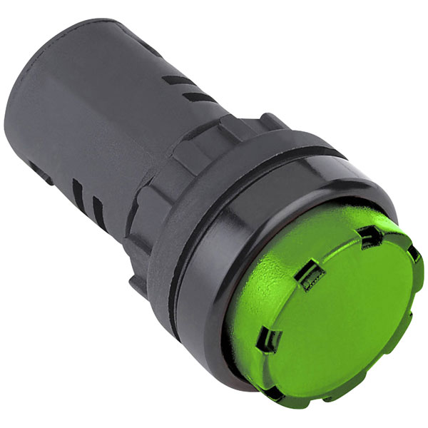 TRU COMPONENTS 140412 LED indicator light green 230V AC industrial...