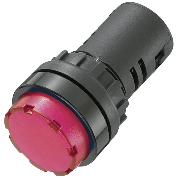 TRU COMPONENTS 140411 LED indicator light red 230V AC industrial panel