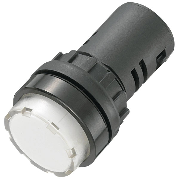 TRU COMPONENTS 140415 LED indicator light White 230V AC for indust...