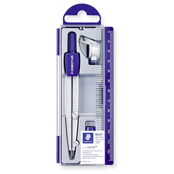Staedtler Noris Club 550 60 School Compass Set With Lead Part, Universal Adapter And Lead Box - Image 3