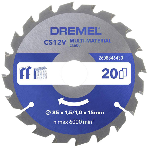 Dremel 2608846430 Multi Material Circular saw blade 85mm 1 pc(s)