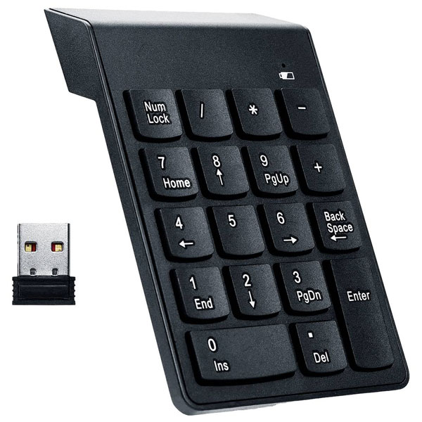 Gembird KPD-W-02 Radio Numeric Keypad Black USB Numeric Keypads