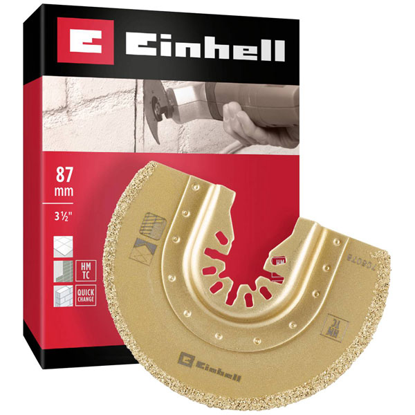 Einhell 708078 Semi-circular 87mm Carbide Multitool Saw Blade HCS