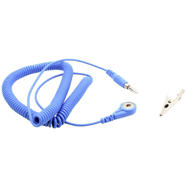 Quadrios 1903EC026 Quadrios ESD earth cable 3.00 m Clamp 10 mm Rin...