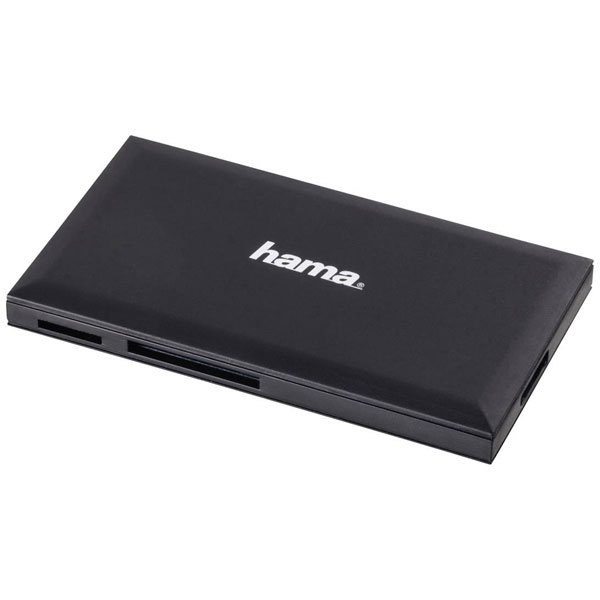 Hama 181018 External card reader Black supports multiple card types