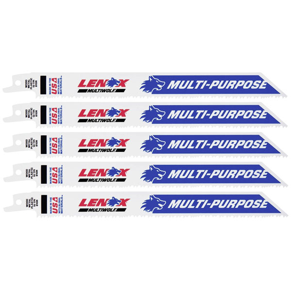 Lenox 20580810R BIM Sabre saw blade Universal 203mm length 5 pcs
