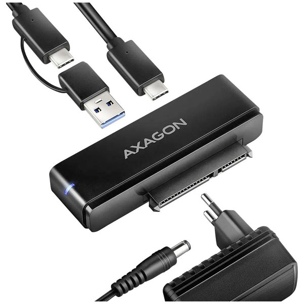 AXAGON ADSA-FPX FastPortX adapter USB-C 3.1 black multi-port splitter