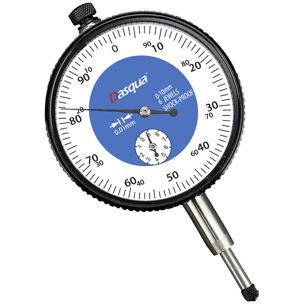 Dasqua 5121-1105 Shock-proof dial gauge 10mm graduation dial indicator