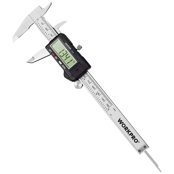 WorkPro WP266004 Digital caliper 150mm Silver Stainless Steel