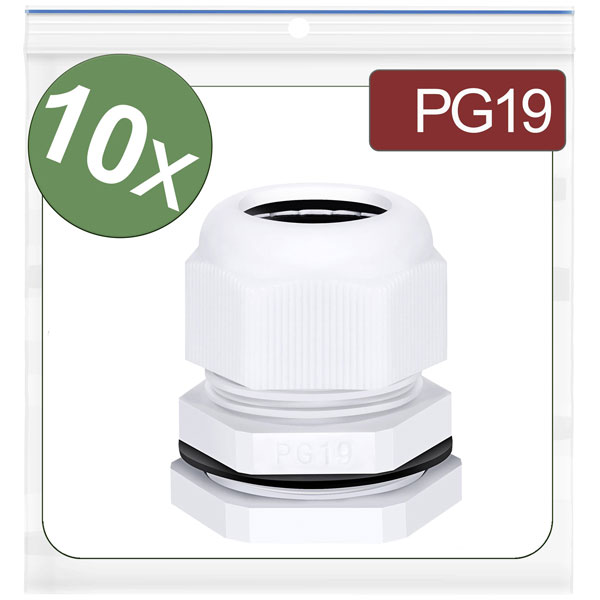 Quadrios 24CA409 Cable gland Polyamide White 10 pcs