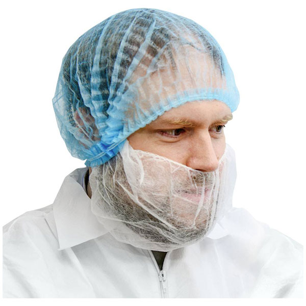 Antistat 600-3034 Mob caps bouffant-style pleated Blue Disposable ...