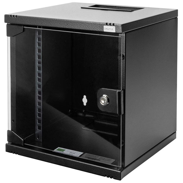 Digitus DN-10-06U-B 10" wall cabinet Black 6U 10" IT System Cabinet