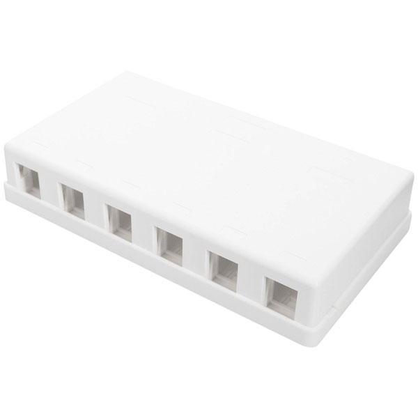 Digitus DN-93705 6 ports patch panel 1 U unequipped black metal