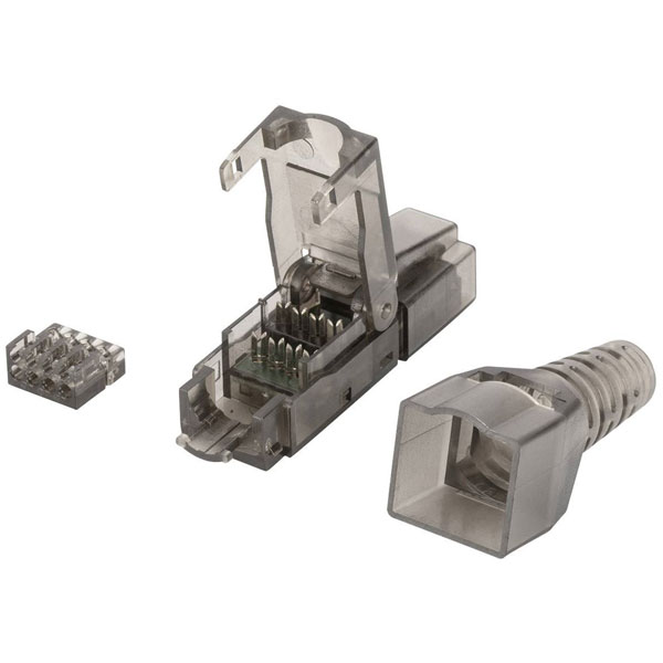Digitus DN-93633 Networks Adapter RJ45 CAT 6A Cut & Clip Black Adapter