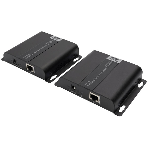 Digitus DS-55124 HDMI extender set Ultra HD Steel Wall mount Black...