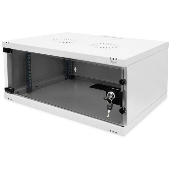 Digitus DN-38010 wall cabinet 19-inch 4U grey-white metal housing ...