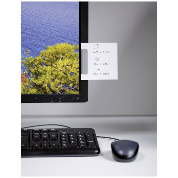 Durable 470923 Durafix Clip Magnetic Self-adhesive Silver 60x17mm ...