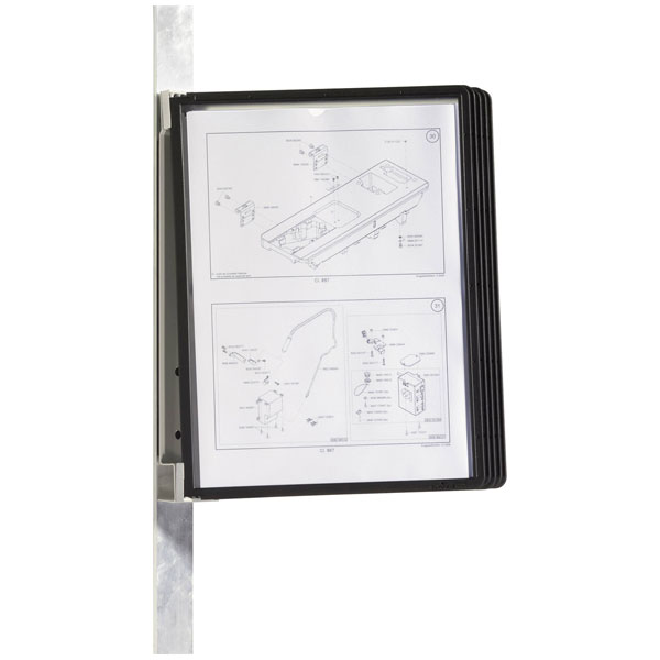 Durable 591401 VARIO MAGNET WALL Display board bracket 5 A4 Black