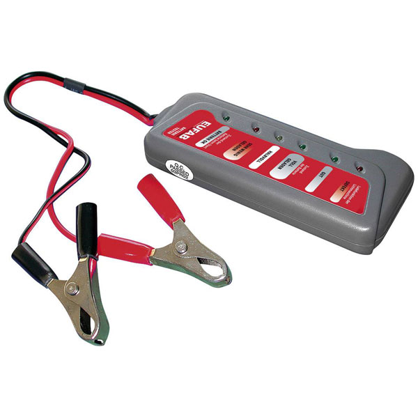 Eufab 16599 Car battery tester 12cmx5cmx1.6cm For 12V batteries