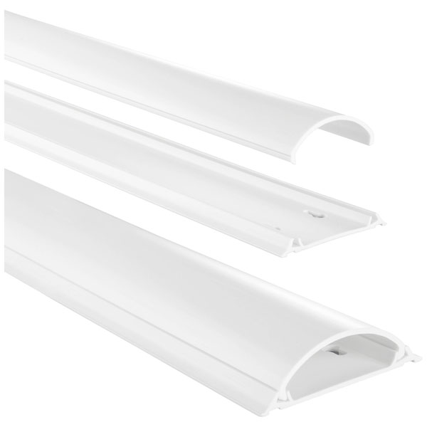 Hama 220984 Trunking PVC White Rigid 1000 x 70 x 21 mm Office Cabl...