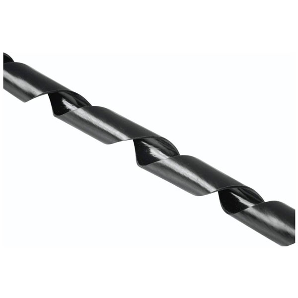 Hama 220994 Cable wrap Polyethylene Black Ø30 mm x 2500 mm 1 pc Fl...