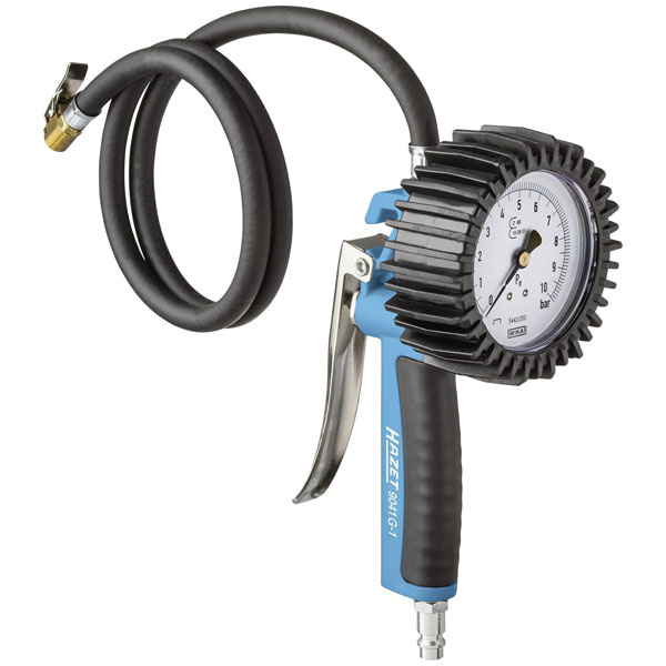 Hazet 9041G-1 Pneumatic tyre pressure gauge precise durable reliab...