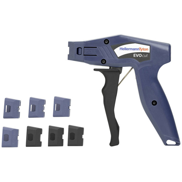 HellermannTyton 110-05105 Cable Tie Tool blue ergonomic easy cable...