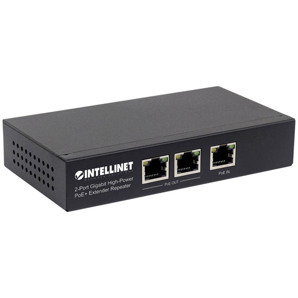 Intellinet 561266 PoE extender 1 GBit/s IEEE 802.3af and 802.3at 2...