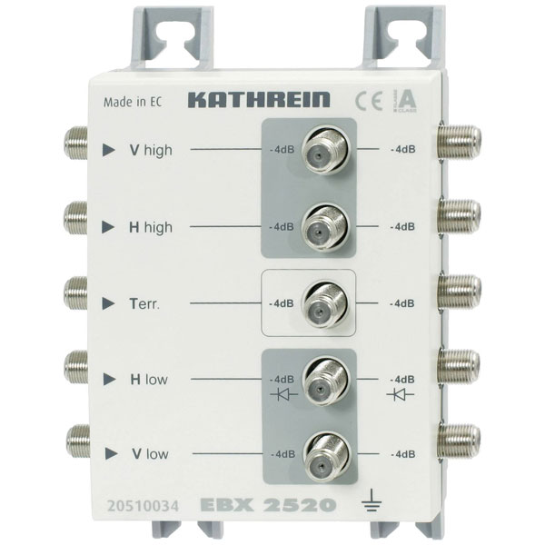 Kathrein 20510034 EBX 2520 SAT splitter 2-way 5-862MHz 950-2150MHz