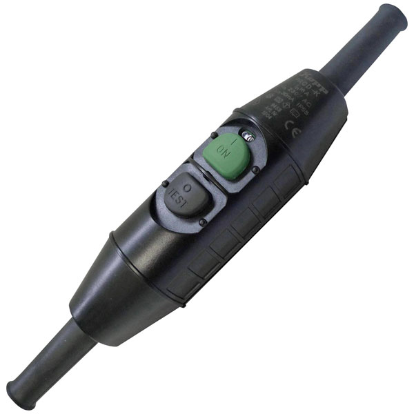 Kopp 196300018 RCCB in-line switch 230V Black IP55 Workplace Safet...