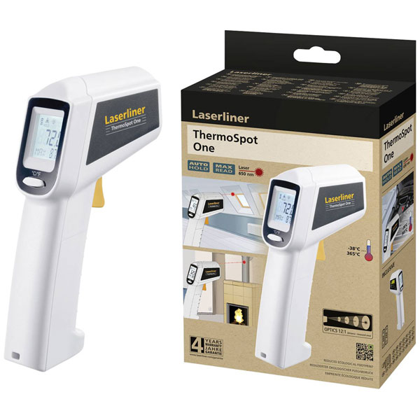 Laserliner 082.440E ThermoSpot Pocket IR thermometer with infrared...