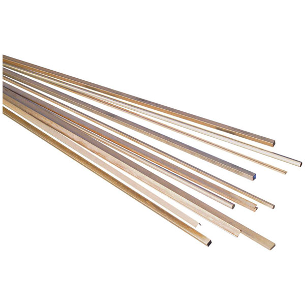 Reely 229851 Brass Profile U Shape 500x8x3mm 1 pc Gold