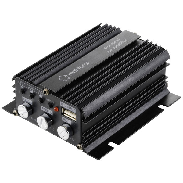 Renkforce RF-5137516 RF-CMP-204 4-ch 200W Bluetooth USB Volume Bas...