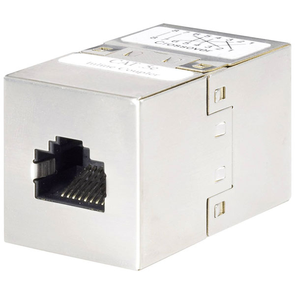 Renkforce RF-4981662 Networks Adapter RJ45 cross-over CAT 5e Metal