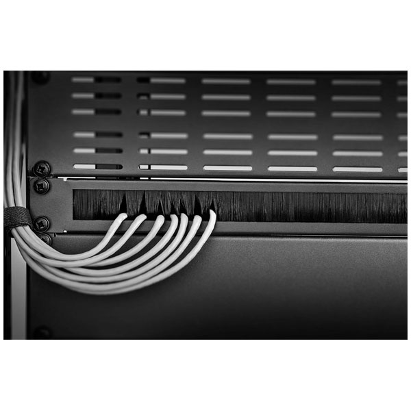 Renkforce RF-4759820 Server rack brush strip Grey 254 mm 10 inch Fixed