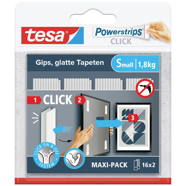 Click to view product details and reviews for Tesa 77723 00020 00 Tesa Powerstrips Adhesive Hooks 6x Medium 8x L.