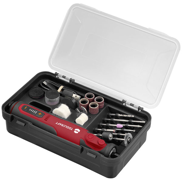 TOOLCRAFT TO-9616473 Engraver with case charging cable 7.2 V Mini ...