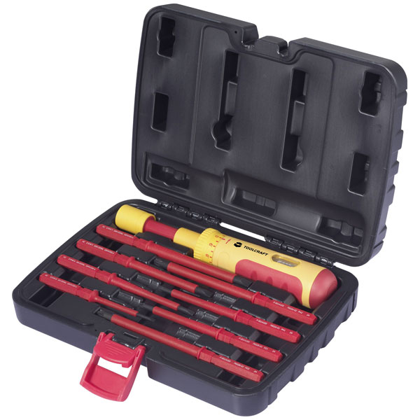 TOOLCRAFT TO-9991041 Electrician Interchangeable screwdriver set 1...