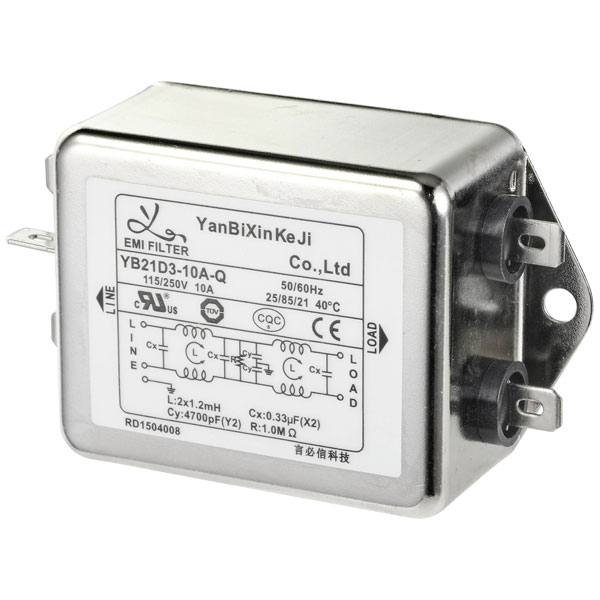 TRU COMPONENTS TC-10471948 Line Filters 250V AC 10A 1.2mH 75x51x37...
