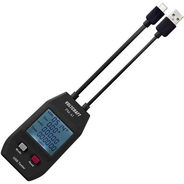VOLTCRAFT VC-11909305 PM-41 Tester Multimeter USB-C USB A Portable...
