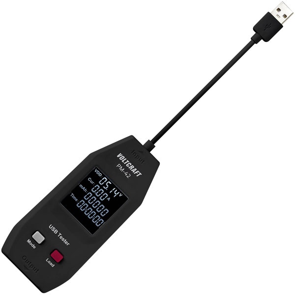 VOLTCRAFT VC-11913540 USB tester with load connection Multimeters