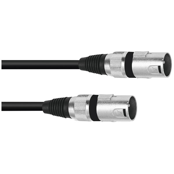 Omnitronic 3022516M Cable Neutrik plugs 3m length black PVC material